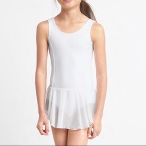 Gap Skirted Leotard White Sz 6-7